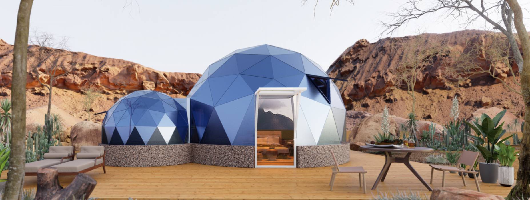 开阳县球形智能光伏玻璃星空房